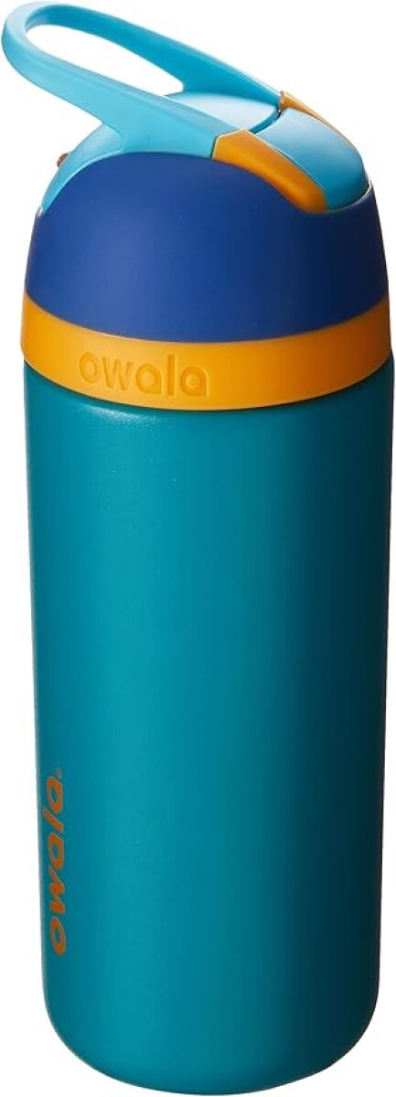 Owala Kids Flip - Stainless Steel - 14-oz. - Blue/Teal (Splishy Splashy) - Blue/Teal (Splishy Splashy) 