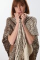 Ruana Cover Crudo/Marron