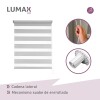 Cortina Roller Zebra Simple Lumax 1.6 X 2.1m Gran Calidad Gris