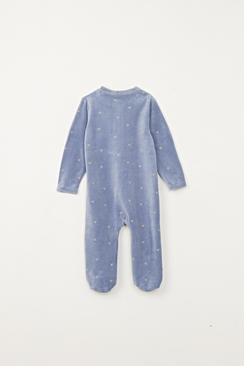 Enterito pijama plush Azul Claro