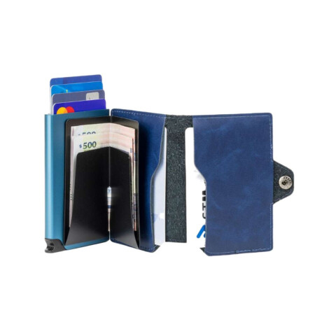 Billetera Baleine Kansas Azul