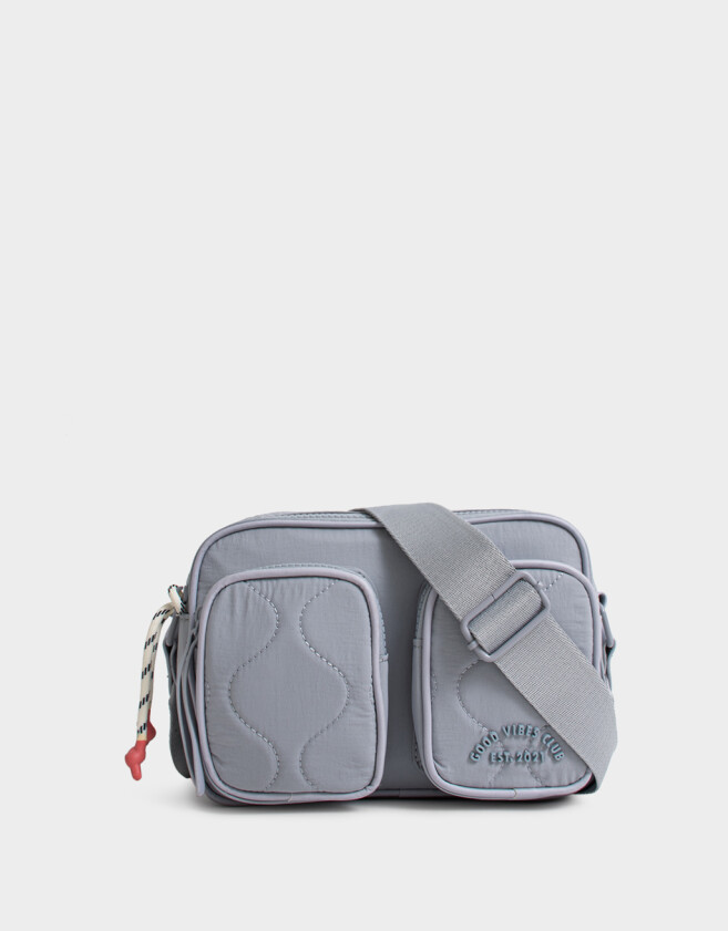 Bandoleras Puffy Bandolera Doble Bolsillo - Azul Celeste