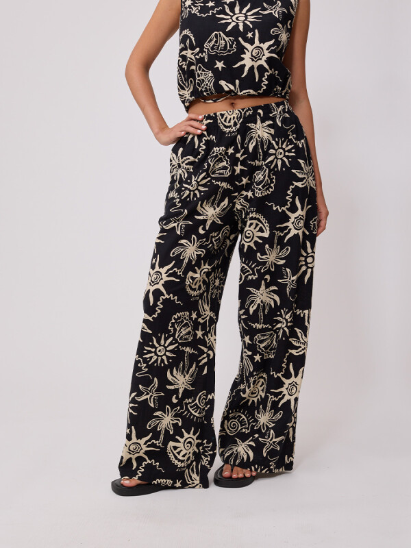 PANTALON PALME RUSTY Negro