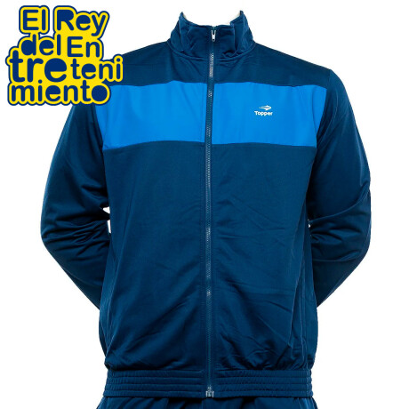 Equipo Deportivo Topper Campera + Pantalón Hombre Azul/Celeste