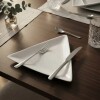 Plato Triangular blanco H 20cms. L22 K-301 Plato Triangular blanco H 20cms. L22 K-301