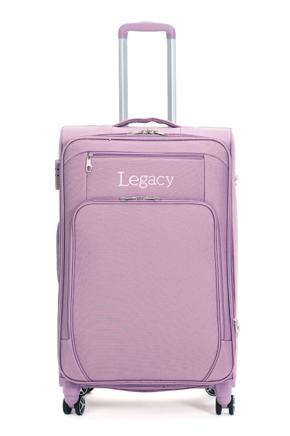 VALIJA DE TELA SEMI RIGIDA Rosada