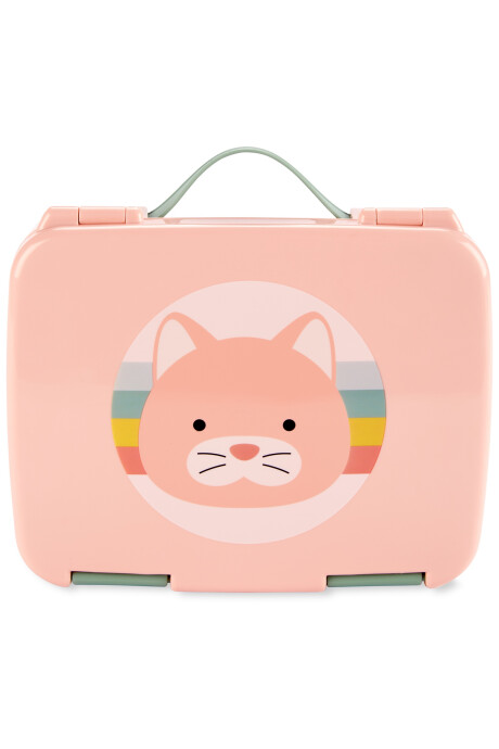 Lonchera caja bento, diseño gato Sin color