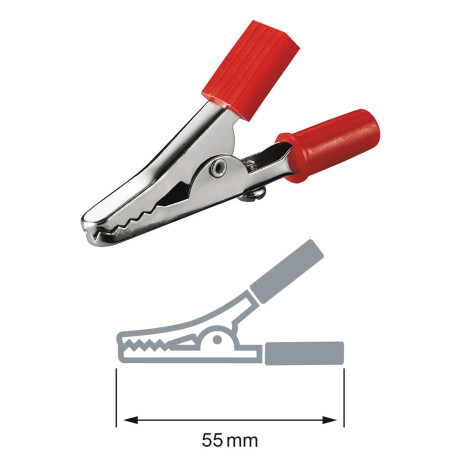 PINZA BATERIA - COCODRILO CHICA 55MM (JUEGO X2) WESTON PINZA BATERIA - COCODRILO CHICA 55MM (JUEGO X2) WESTON