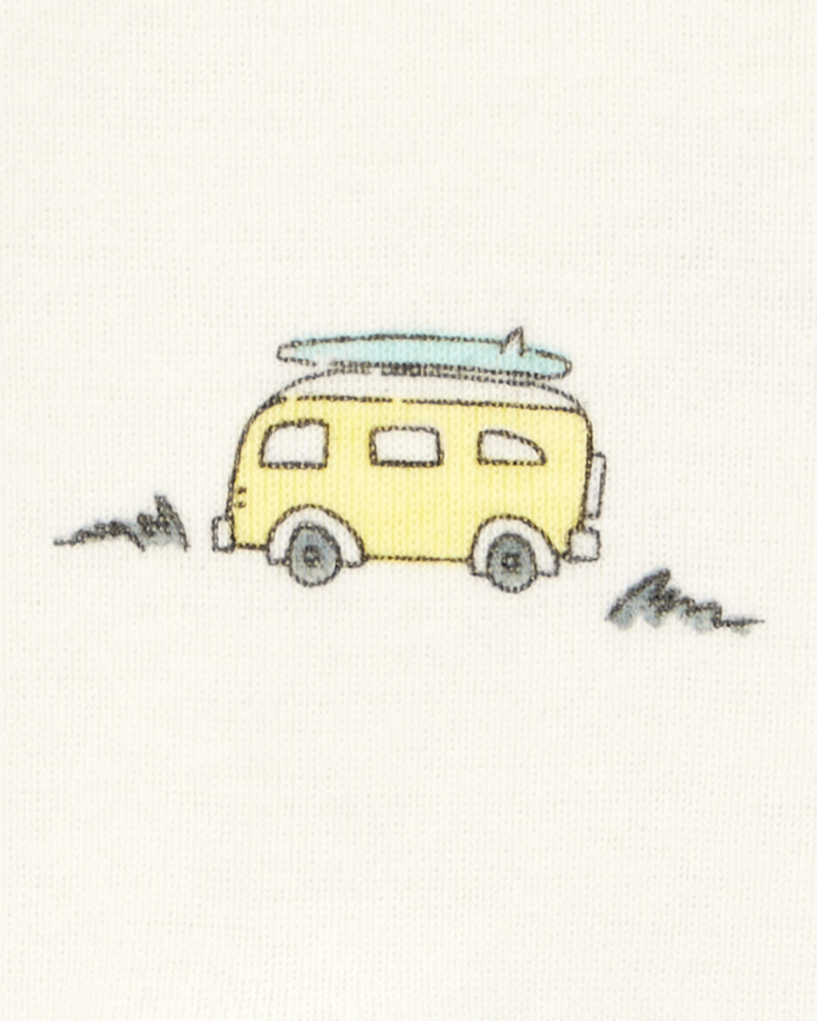 Set tres piezas de algodón, short, remera y body, diseño playa Set tres piezas de algodón, short, remera y body, diseño playa