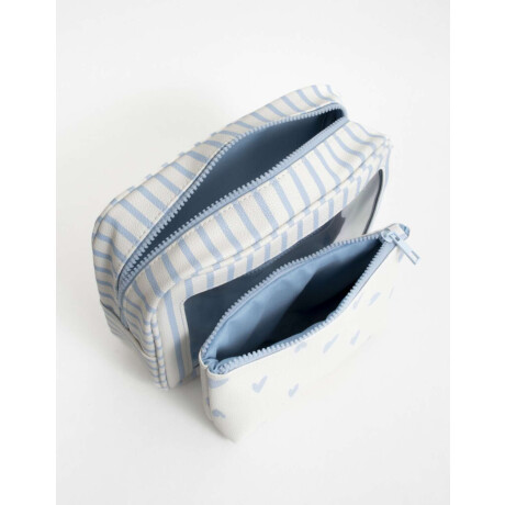 Set De Portacosméticos Estampado Rayas