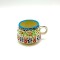 Taza de té de cerámica artesanal Blanco