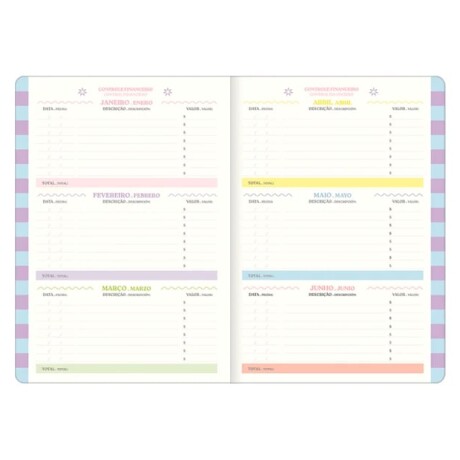 Agenda Tilibra 2026 Happy Mensual Coral