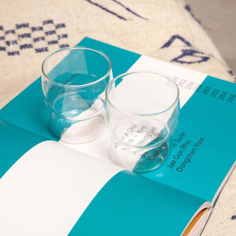 Vaso de vidrio con base ondulada 300ml Vaso de vidrio con base ondulada 300ml