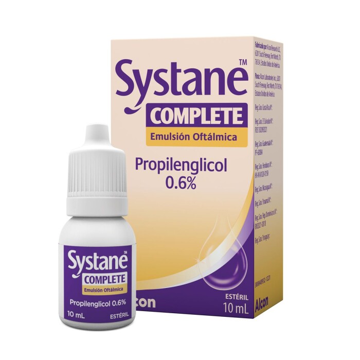 SYSTANE COMPLETE SOL. OFT. FR. X 10 ML. única