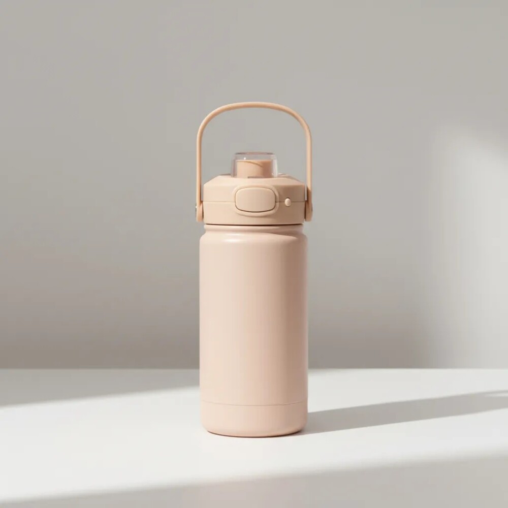 Botella doble pared termico BUBA beige