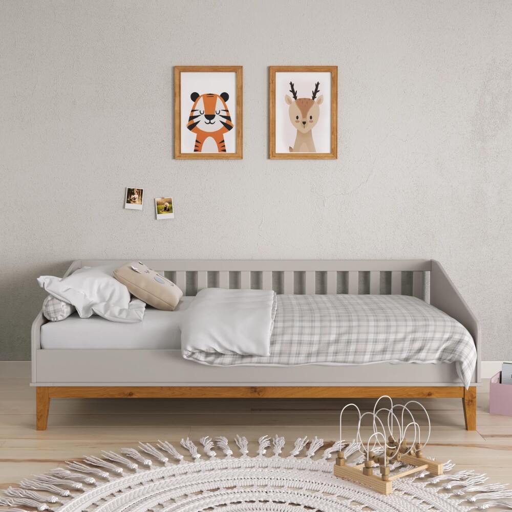 CAMA MDF GRIS NEW FELICITAS KIDS