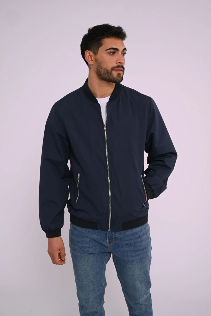 Campera bomber Azul