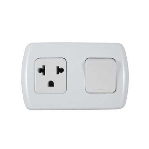 INTERRUPTOR Y TOMA EURO. EXT. TEKNA INTERRUPTOR Y TOMA EURO. EXT. TEKNA