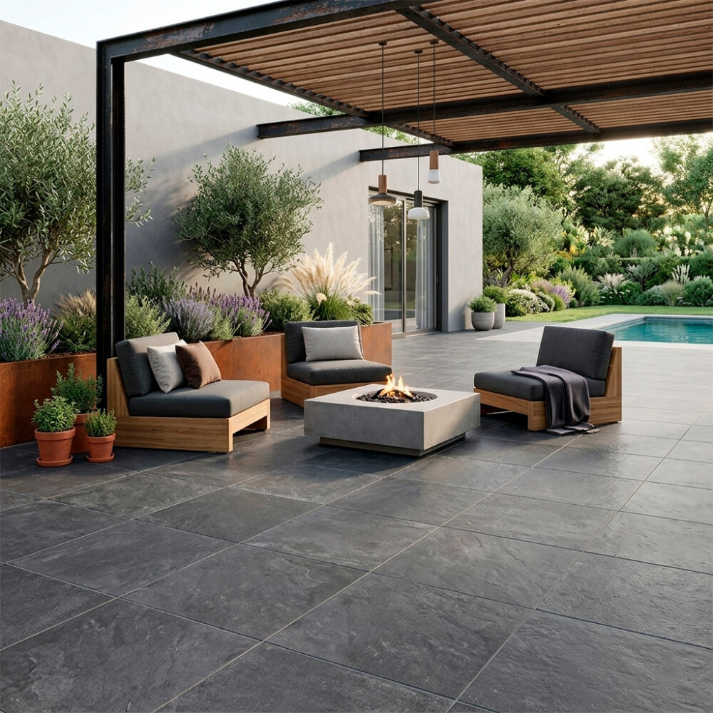 PIEDRA ARDOSIA BLACK 40X40 CM Piedra Ardosia Black 40x40 Cm