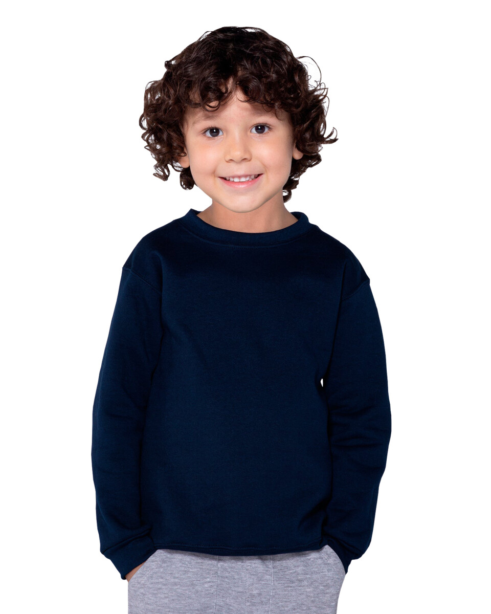 Buzo de felpa a la base niño - Azul marino 