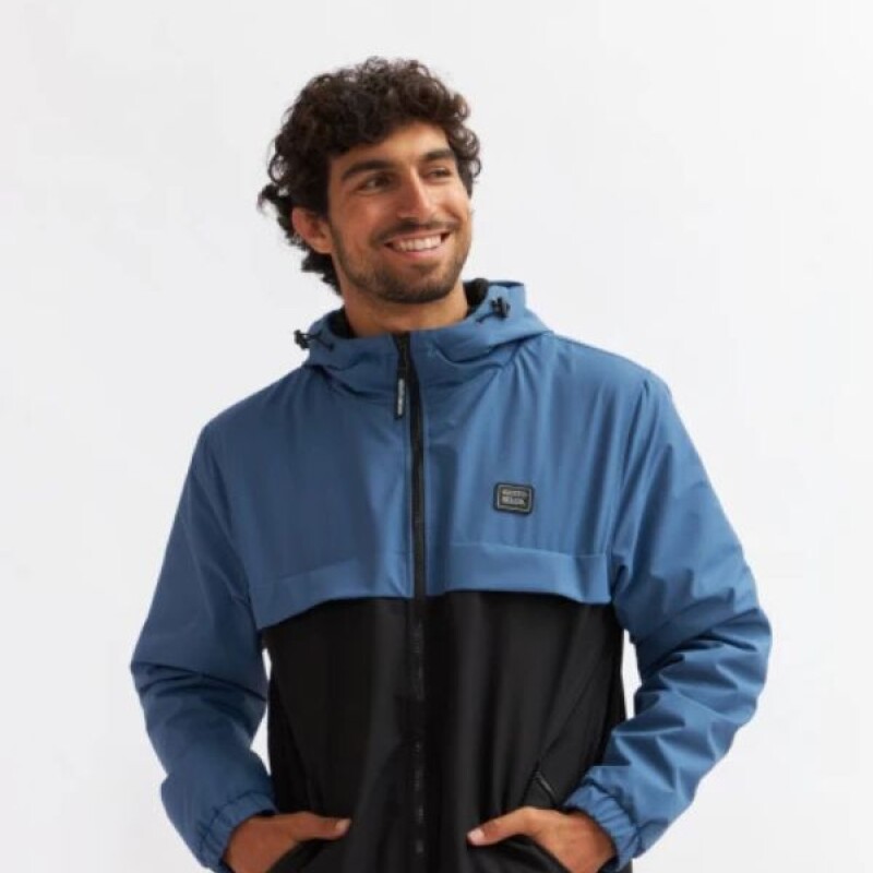 Campera Nylon ALBERTO Kristo Belga Negro/azul