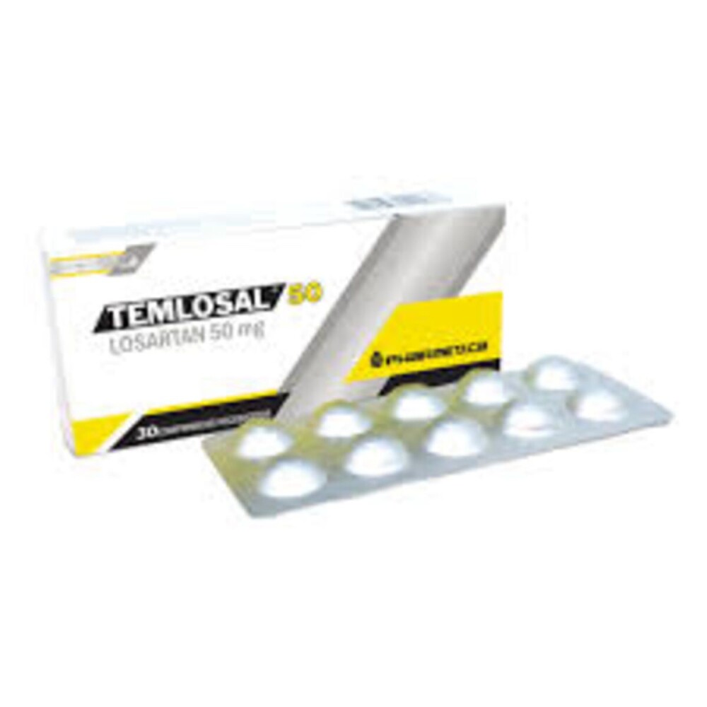 TEMLOSAL 50 MG. CJ X 30 COMP. REC. única