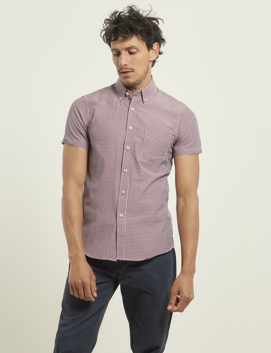 012433 CAMISA HARRINGTON URBAN Rojo/blanco