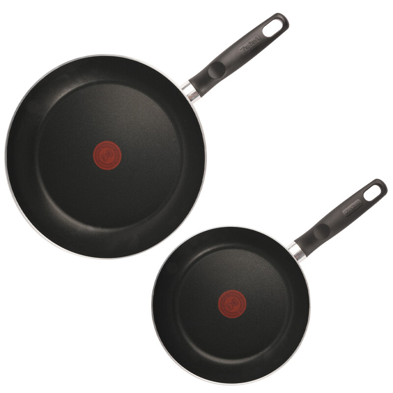 Set de 2 Sartenes Tefal | 20 cm y 24 cm | Espesor 1,7 mm | Termo Señal | 100% aluminio Set de 2 Sartenes Tefal | 20 cm y 24 cm | Espesor 1,7 mm | Termo Señal | 100% aluminio