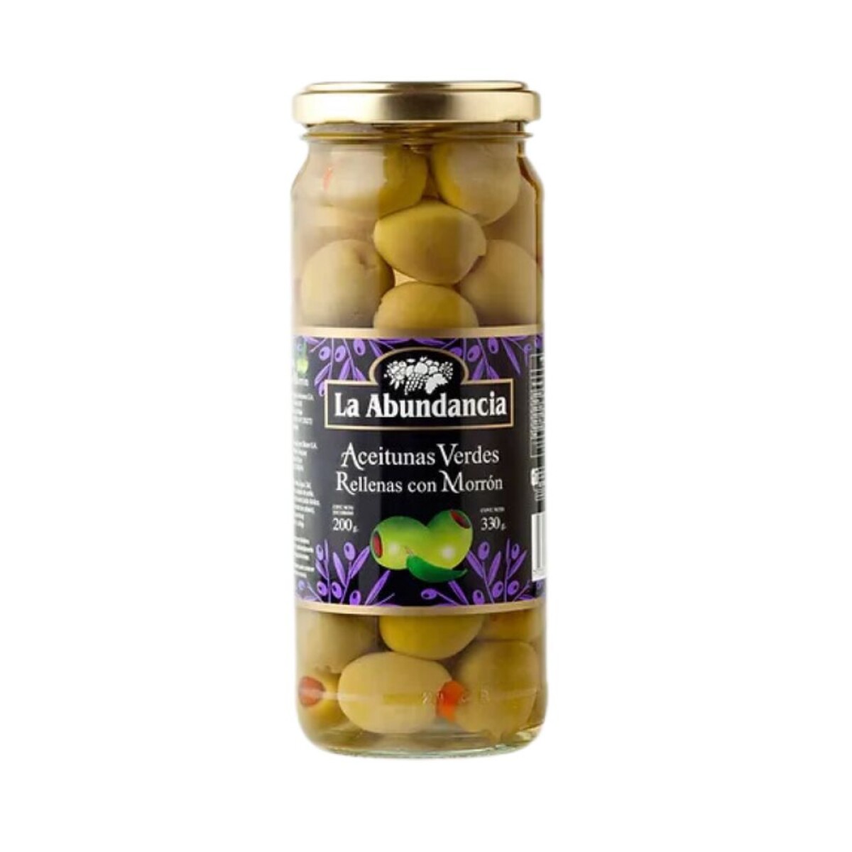 Aceitunas Rellenas Con Morrón La Abundancia 
