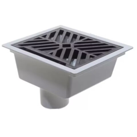 Embudo de azotea frontal c/rejilla plast. salida 63 20 mm Embudo De Azotea Frontal C/rejilla Plast. Salida 63 20 Mm