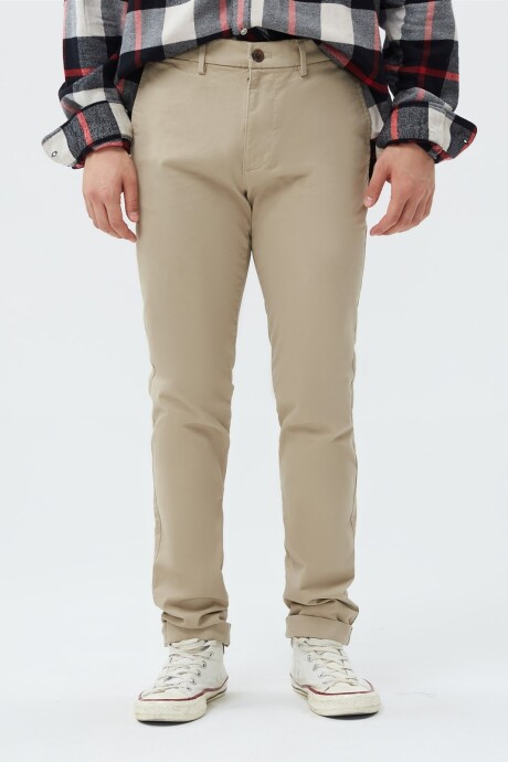 Pantalón Khaki Skinny Hombre Iconic Khaki