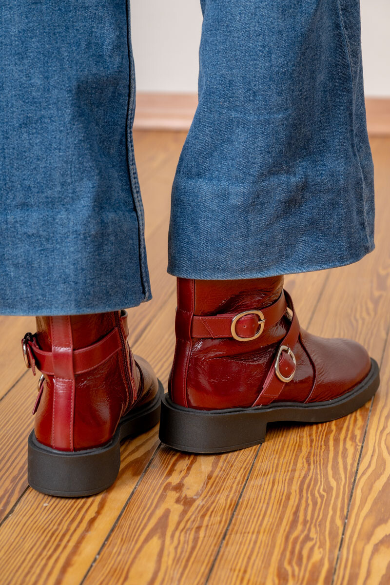 Bota torino Bordeaux charol