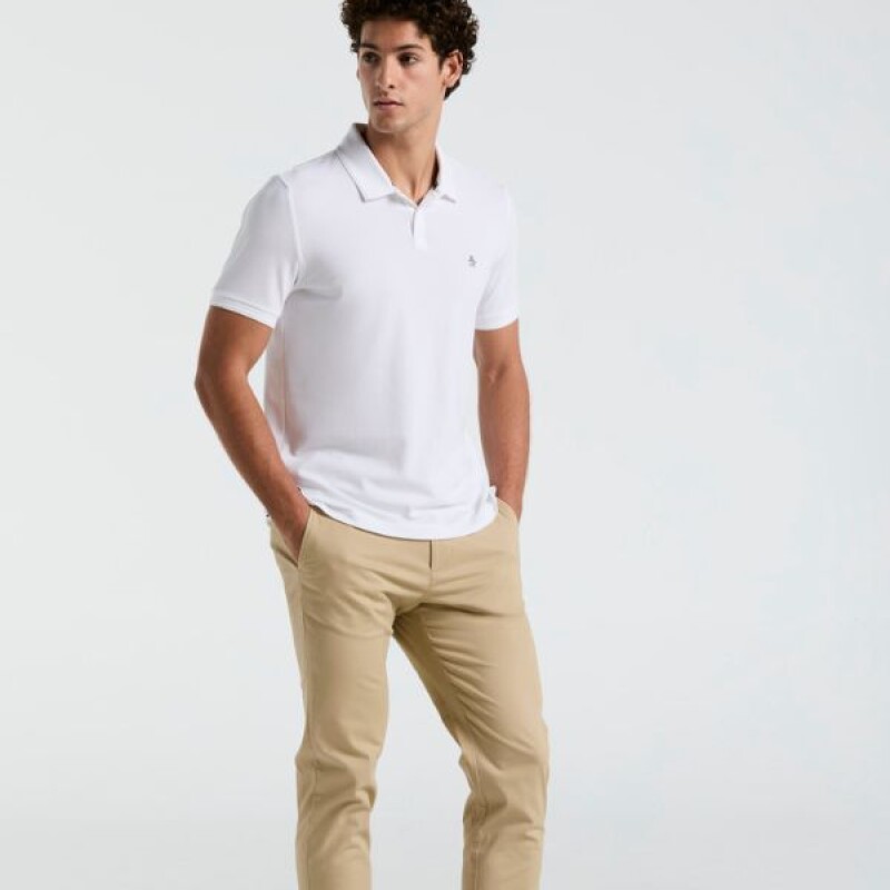 Polo Daddy Tncl Piq Sticker Penguin Blanco