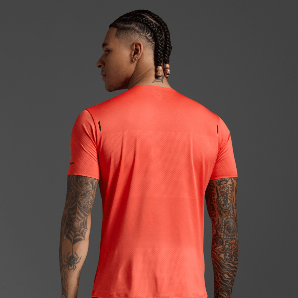 Light Speed Tech Tee - Hombre Ember/black Reflective