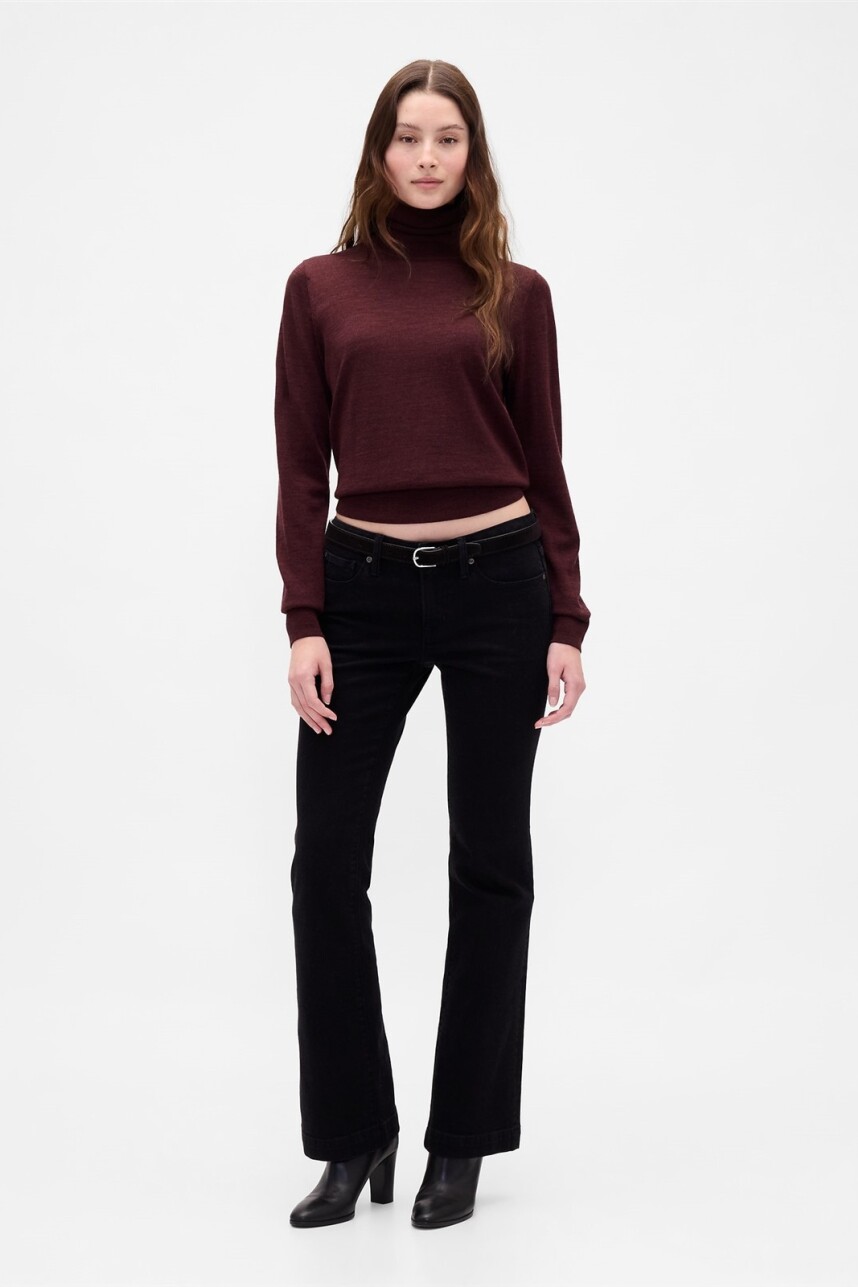 Buzo Polera Merino Mujer Tuscan Red