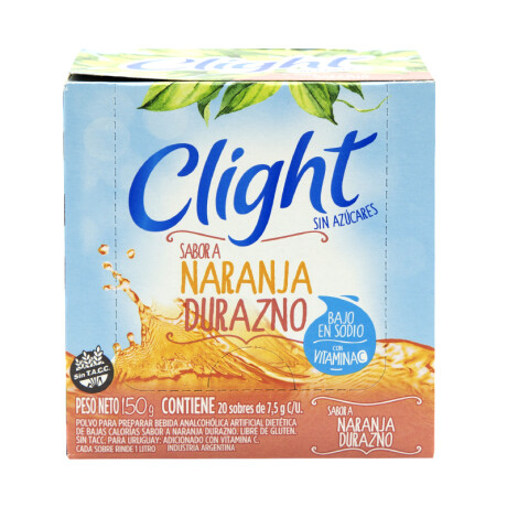 Jugos CLIGHT 1L Pack 20 Unidades Naranja / Durazno