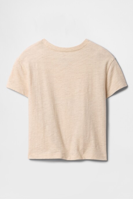 Remera Gráfico Toddler Niña Oatmeal Heather
