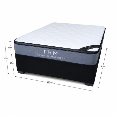 Sommier 2 Plazas Box Baul HAMPTONS Ruthenium Hybrid Lcm Sommier 2 Plazas Box Baul HAMPTONS Ruthenium Hybrid Lcm