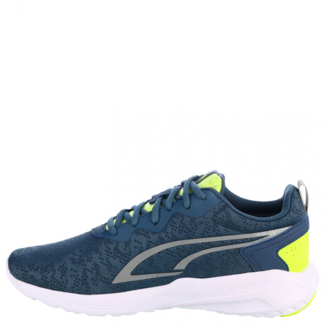 Championes de Hombre Puma All Day Active in Motion Azul Piedra - Plateado - Amarillo