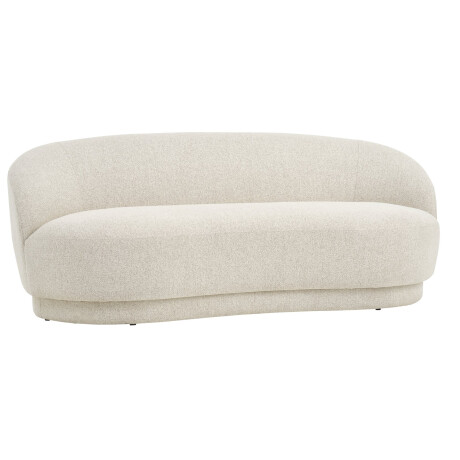 Sofá ANDRUP 3 plazas ovalado beige Beige