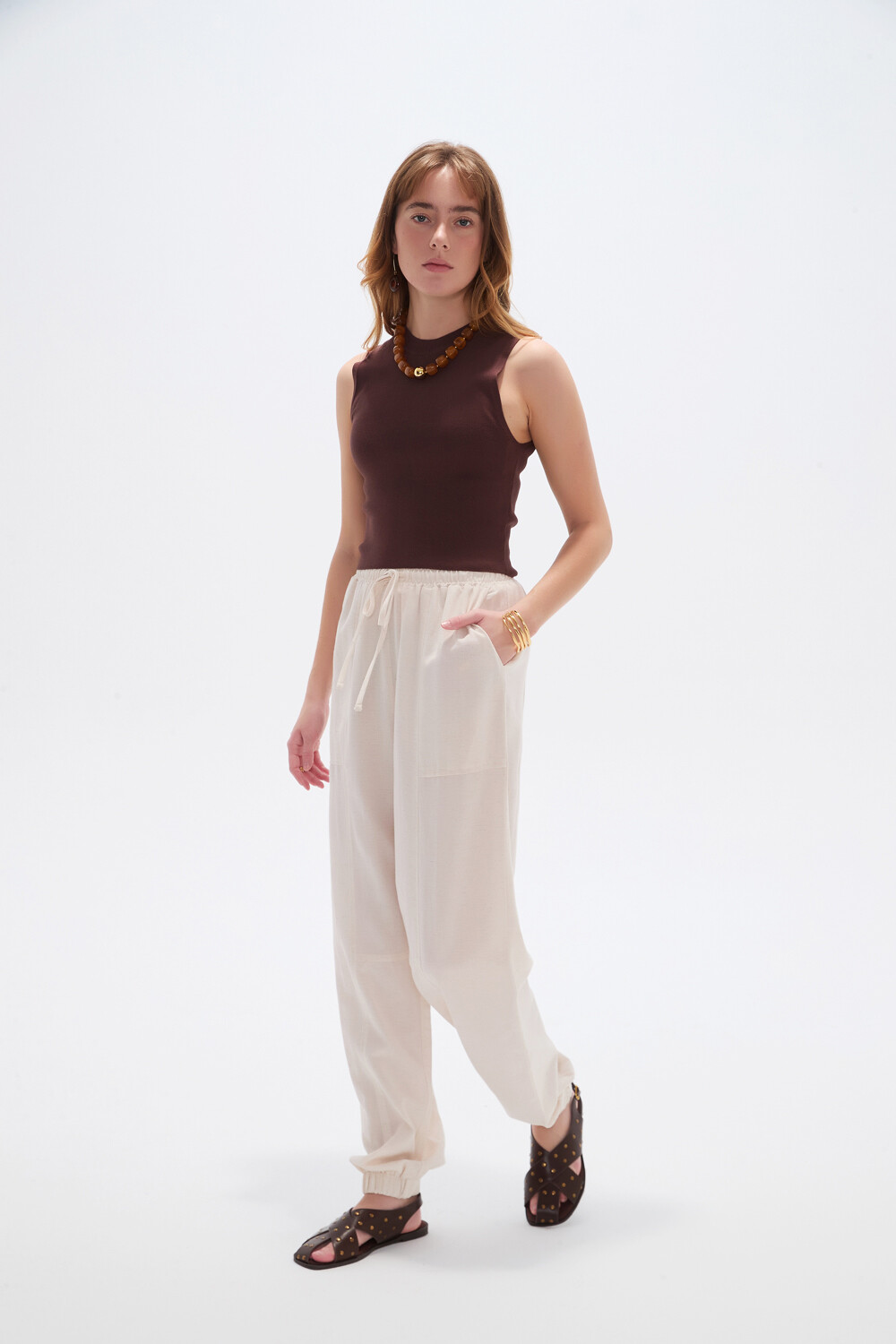 Pantalon Belto Arena Melange