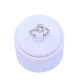 Anillo platino con brillantes. Anillo platino con brillantes.