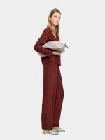 Blusa Efecto Arrugado teja