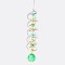 Atrapasol En Espiral De Cristal Varios Colores Verde