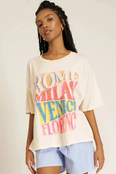 REMERA ITALIA Crema