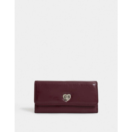 Billetera Fichero Solapa Rojo Burdeaux