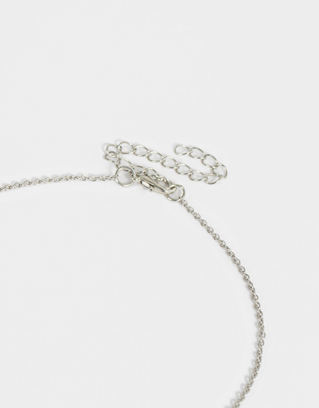 Collares Infantiles Con beads Collar Corto Infantil Beads - Plateado