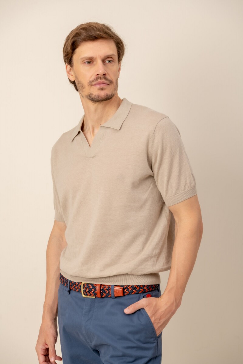 Remera lino Tom - Cemento 