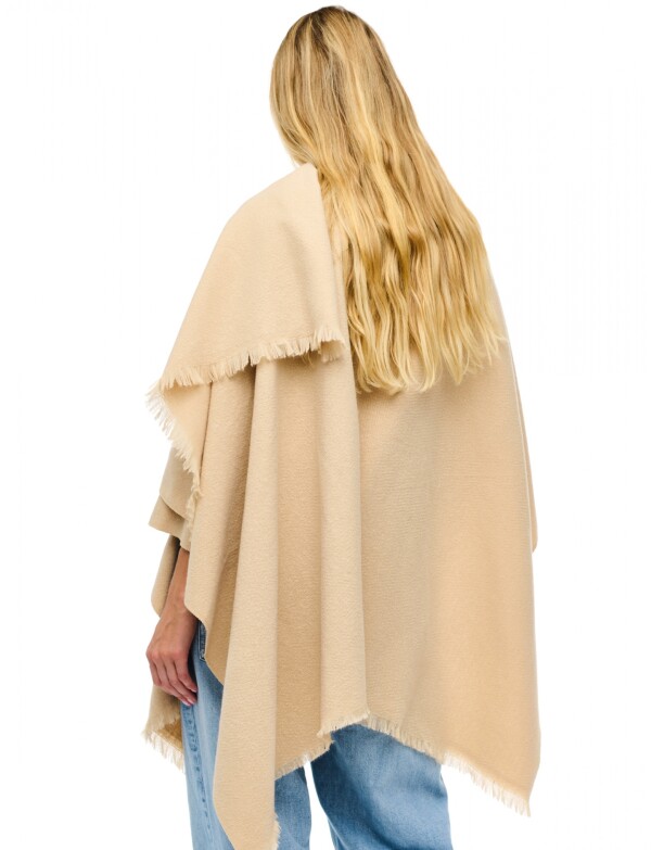 Ruana Soft Pasador BEIGE