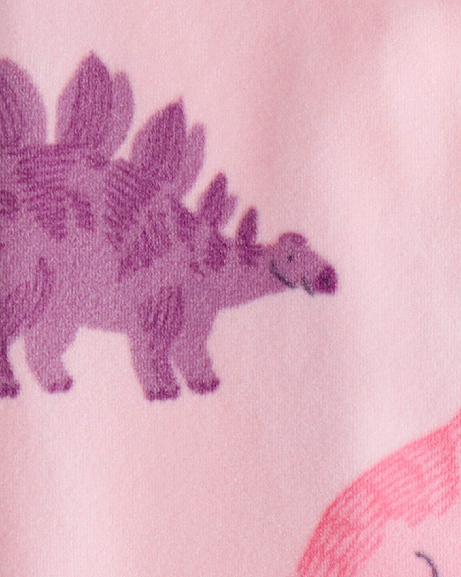 Pijama una pieza de micropolar, con pie, diseño dinos Sin color